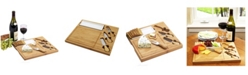 Picnic At Ascot Celtic Bamboo Cheese Board with Ceramic Dish and 3 Cheese Tools